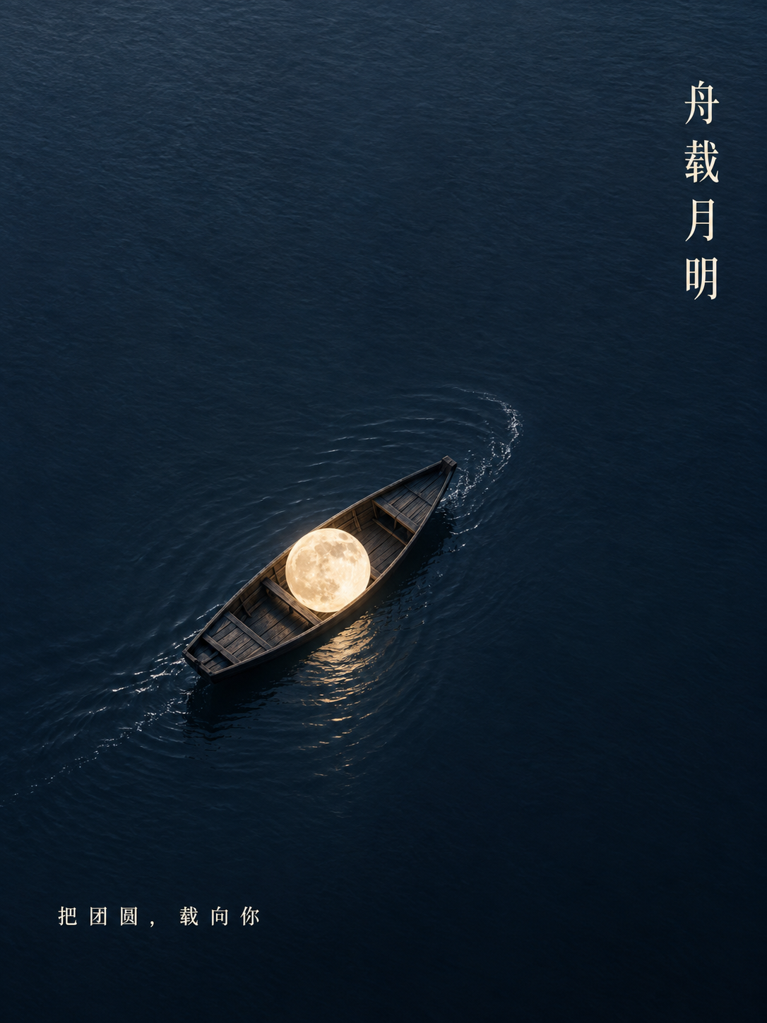 舟载月明